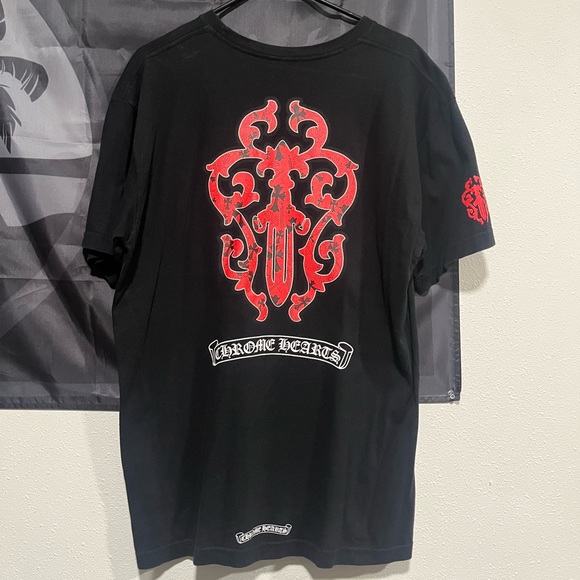 Chrome Hearts Red Dagger SS Tshirt XL - Picture 3 of 8